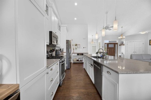 82 Briegel Road, Olds, AB - Indoor Photo Showing Kitchen With Upgraded Kitchen