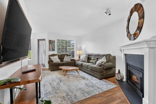 37 Beddington Gardens Ne, Calgary, AB - Indoor Photo Showing Living Room With Fireplace