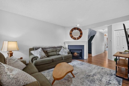 37 Beddington Gardens Ne, Calgary, AB - Indoor Photo Showing Living Room With Fireplace