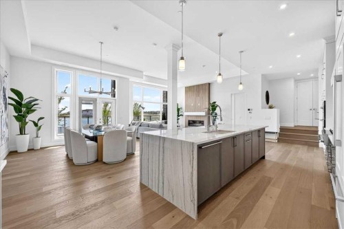 101-150 Marina Cove Se, Calgary, AB - Indoor Photo Showing Kitchen With Upgraded Kitchen