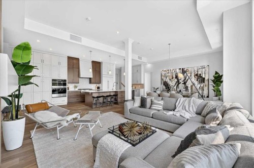 101-150 Marina Cove Se, Calgary, AB - Indoor Photo Showing Living Room