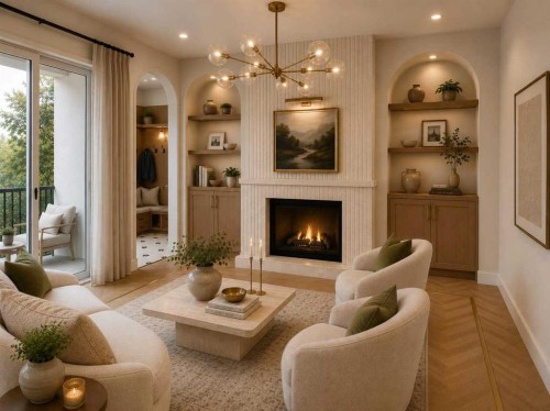 20 27 Avenue Sw, Calgary, AB - Indoor Photo Showing Living Room With Fireplace