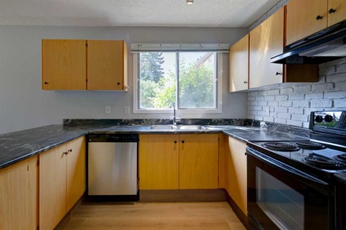37-3015 51 Street Sw, Calgary, AB - Indoor Photo Showing Kitchen With Double Sink