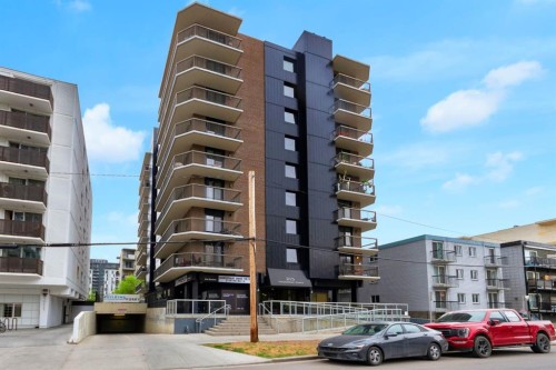 602-215 14 Avenue Sw, Calgary, AB - Outdoor With Balcony With Facade