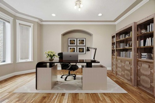 75 Royal Abbey Rise Nw, Calgary, AB - Indoor Photo Showing Office