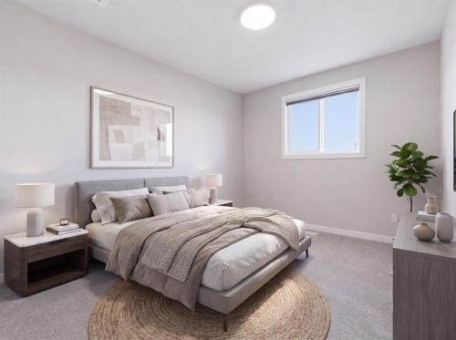 34 Belvedere Green Se, Calgary, AB - Indoor Photo Showing Bedroom