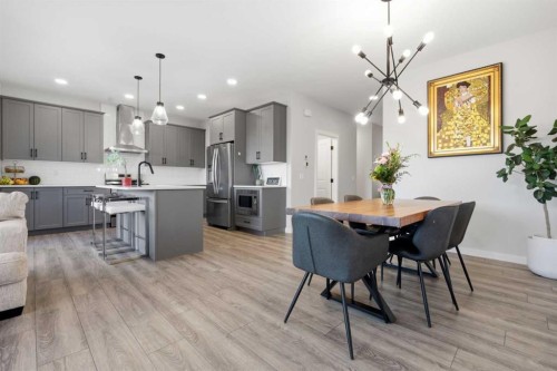 34 Belvedere Green Se, Calgary, AB - Indoor Photo Showing Dining Room