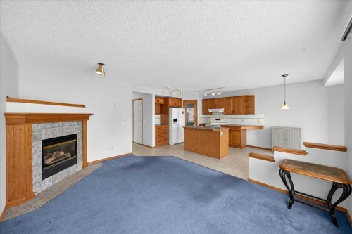 74 Anaheim Gardens Ne, Calgary, AB - Indoor Photo Showing Living Room With Fireplace