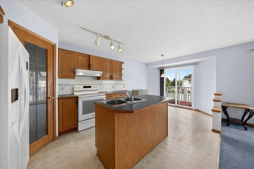 74 Anaheim Gardens Ne, Calgary, AB - Indoor Photo Showing Kitchen With Double Sink