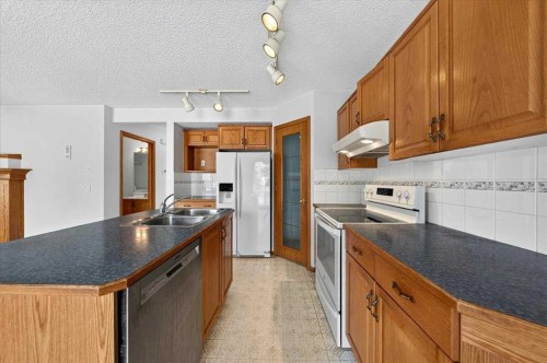 74 Anaheim Gardens Ne, Calgary, AB - Indoor Photo Showing Kitchen With Double Sink