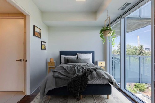 504-1020 9 Avenue Se, Calgary, AB - Indoor Photo Showing Bedroom
