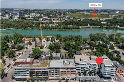 504-1020 9 Avenue Se, Calgary, AB - Outdoor With Body Of Water With View