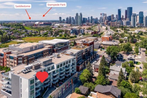 504-1020 9 Avenue Se, Calgary, AB - Outdoor With View