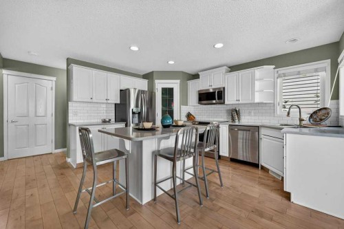 141 Douglas Glen Manor Se, Calgary, AB - Indoor Photo Showing Kitchen With Stainless Steel Kitchen With Upgraded Kitchen