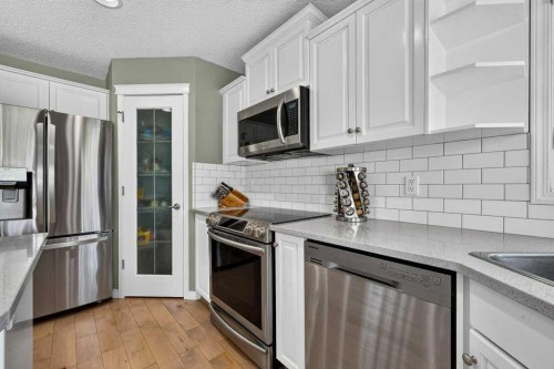 141 Douglas Glen Manor Se, Calgary, AB - Indoor Photo Showing Kitchen With Stainless Steel Kitchen With Upgraded Kitchen