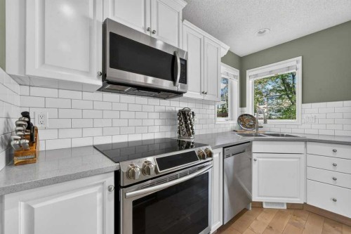 141 Douglas Glen Manor Se, Calgary, AB - Indoor Photo Showing Kitchen With Stainless Steel Kitchen With Upgraded Kitchen
