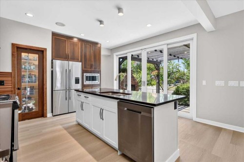 4 Quarry Landing Se, Calgary, AB - Indoor Photo Showing Kitchen With Stainless Steel Kitchen With Upgraded Kitchen