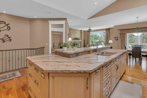 9 Tanner Close Se, Airdrie, AB - Indoor Photo Showing Kitchen With Double Sink