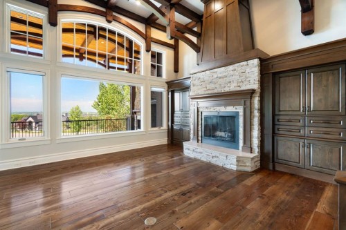 8 Blueridge Drive, Rural Rocky View County, AB - Indoor With Fireplace