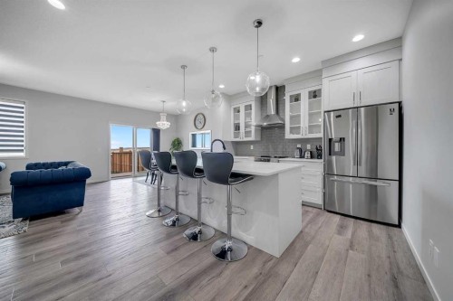 132 Howse Crescent Ne, Calgary, AB - Indoor Photo Showing Kitchen With Upgraded Kitchen