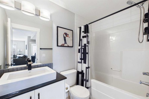 1-67 West Coach Manor Sw, Calgary, AB - Indoor Photo Showing Bathroom
