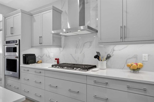 318 Marina Cove Se, Calgary, AB - Indoor Photo Showing Kitchen With Upgraded Kitchen