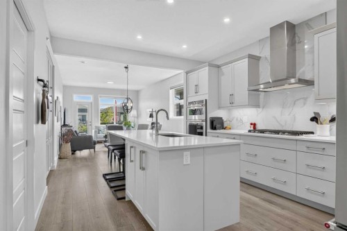 318 Marina Cove Se, Calgary, AB - Indoor Photo Showing Kitchen With Upgraded Kitchen