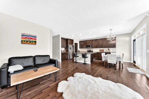 456 Mahogany Boulevard Se, Calgary, AB - Indoor Photo Showing Living Room