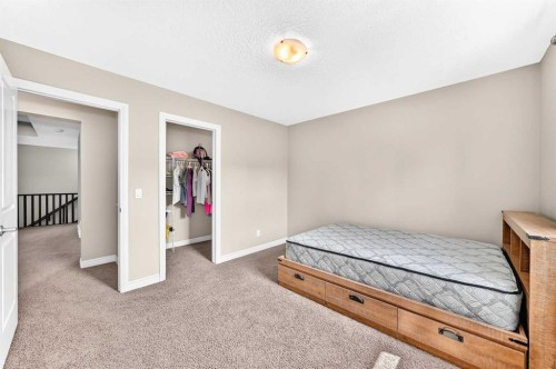 456 Mahogany Boulevard Se, Calgary, AB - Indoor Photo Showing Bedroom