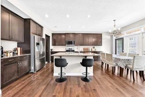 456 Mahogany Boulevard Se, Calgary, AB - Indoor Photo Showing Kitchen With Upgraded Kitchen