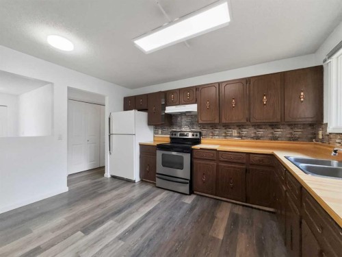 207 Deer Ridge Way Se, Calgary, AB - Indoor Photo Showing Kitchen With Double Sink