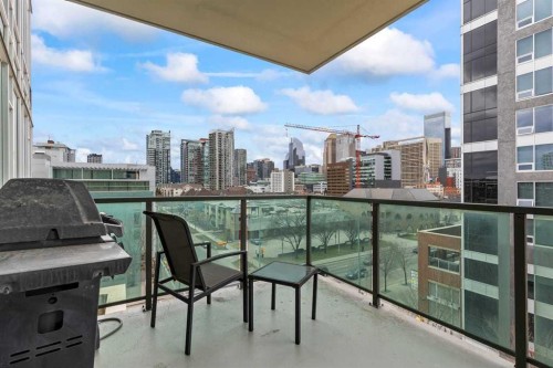 502-1410 1 Street Se, Calgary, AB - Outdoor With Balcony With Exterior