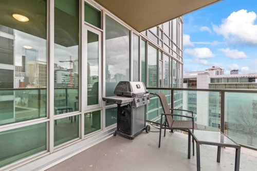 502-1410 1 Street Se, Calgary, AB - Outdoor With Balcony With Exterior