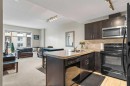 502-1410 1 Street Se, Calgary, AB  - Indoor Photo Showing Kitchen With Double Sink 
