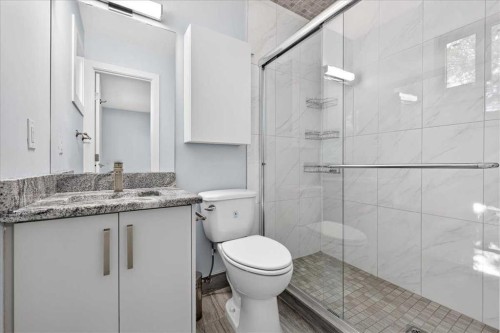 55 Whitehaven Crescent Ne, Calgary, AB - Indoor Photo Showing Bathroom