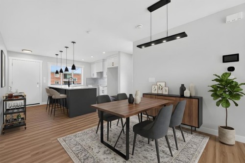 2018 12 Avenue Sw, Calgary, AB - Indoor Photo Showing Dining Room