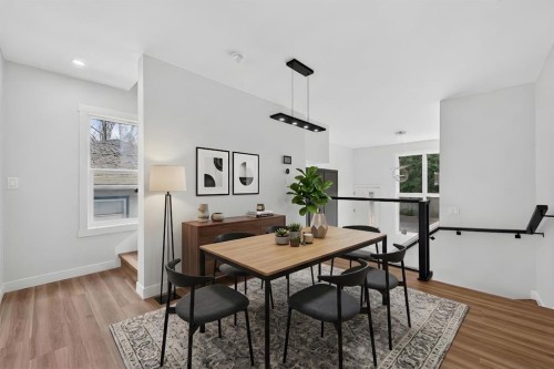 2018 12 Avenue Sw, Calgary, AB - Indoor Photo Showing Dining Room