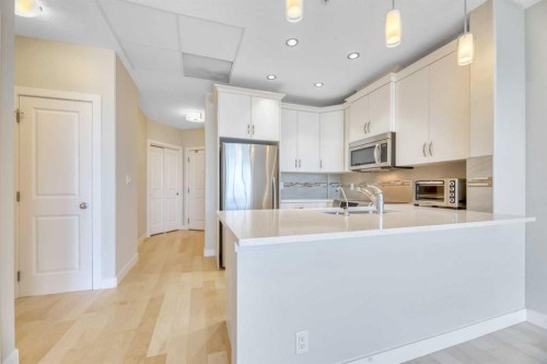 1103-16 Varsity Estates Circle Nw, Calgary, AB - Indoor Photo Showing Kitchen With Double Sink