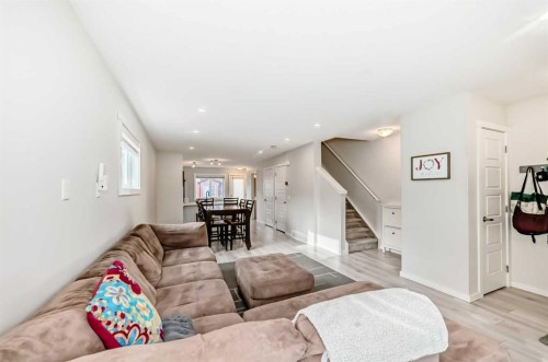 128-31 Red Embers Parade Ne, Calgary, AB - Indoor Photo Showing Living Room