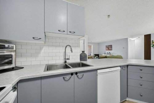 2207-12 Cimarron Common, Okotoks, AB - Indoor Photo Showing Kitchen With Double Sink