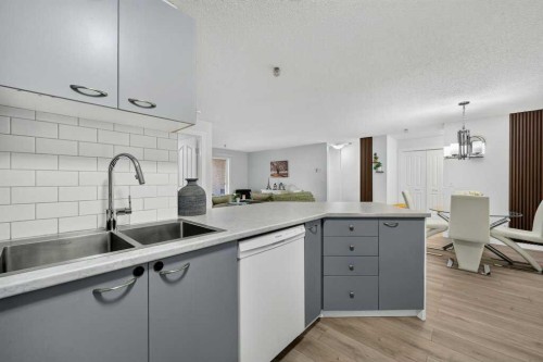 2207-12 Cimarron Common, Okotoks, AB - Indoor Photo Showing Kitchen With Double Sink