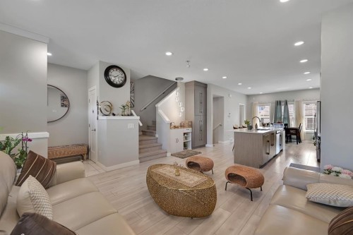 1265 Carrington Boulevard Nw, Calgary, AB - Indoor Photo Showing Living Room