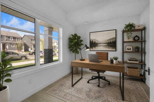 693 Savanna Boulevard Ne, Calgary, AB - Indoor Photo Showing Office