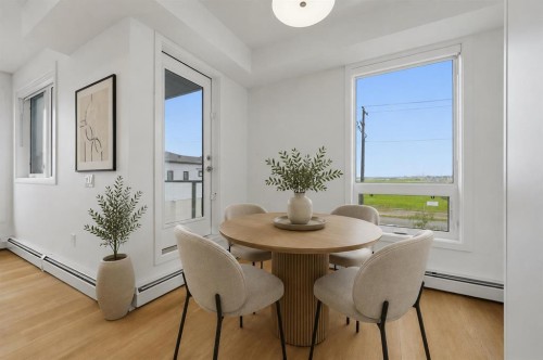 1301-8500 19 Avenue, Calgary, AB - Indoor Photo Showing Dining Room