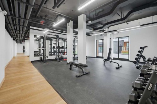 1301-8500 19 Avenue, Calgary, AB - Indoor Photo Showing Gym Room