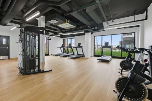1301-8500 19 Avenue, Calgary, AB - Indoor Photo Showing Gym Room