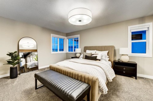 540 Lawthorn Way, Airdrie, AB - Indoor Photo Showing Bedroom