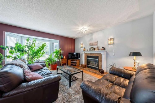 4325 70 Street Nw, Calgary, AB - Indoor Photo Showing Living Room With Fireplace