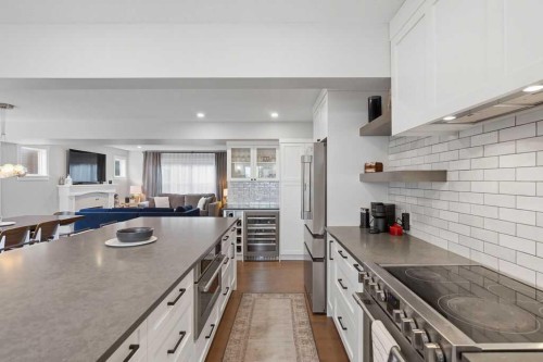 87 Couture Crescent Sw, Calgary, AB - Indoor Photo Showing Kitchen With Upgraded Kitchen