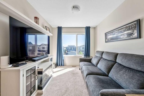 114 Seton Grove Se, Calgary, AB - Indoor Photo Showing Living Room